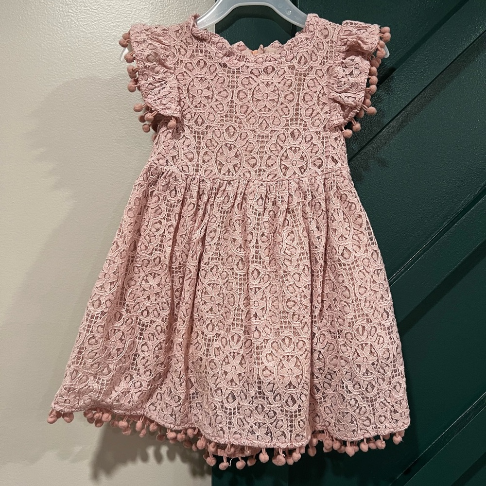 Dusty Pink Vintage Dress - Toddler Girls - 2T